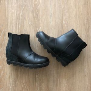 Sorel Waterproof Wedge Ankle Boots